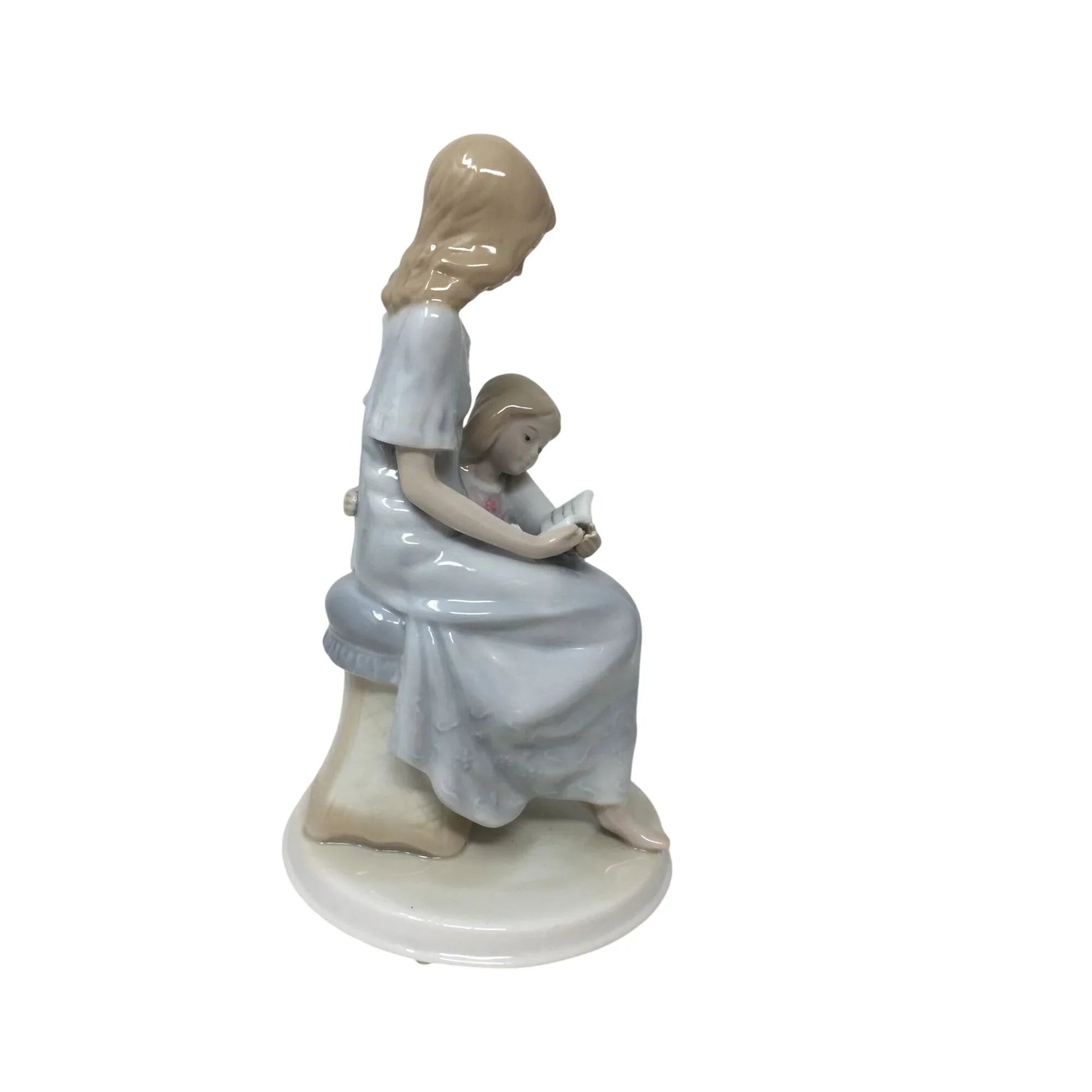 Vintage MEICO Mother Reading To Daughter Figurine - meico - Figurines - A+ Stuff