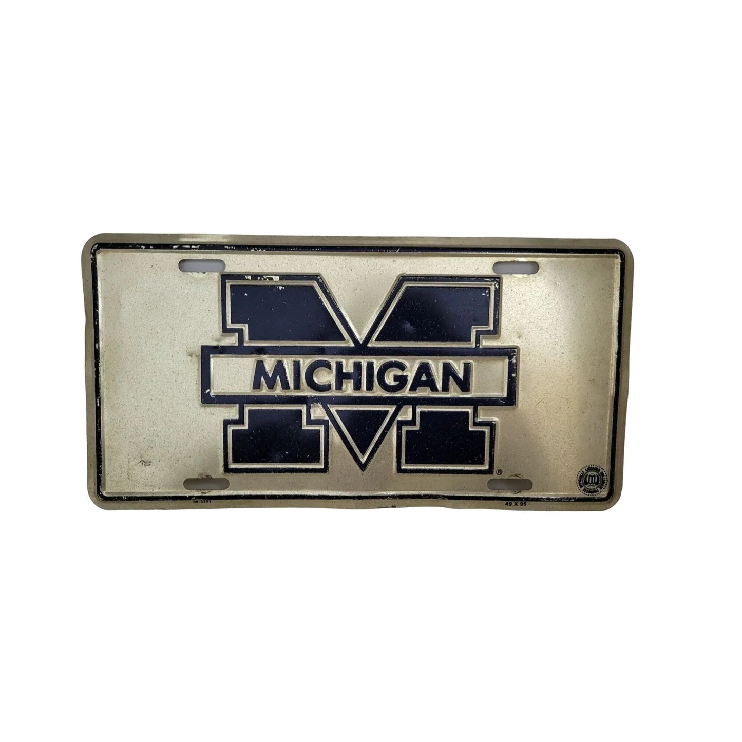 Vintage Michigan Wolverines License Plate - A+ Stuff - Auto Part - A+ Stuff