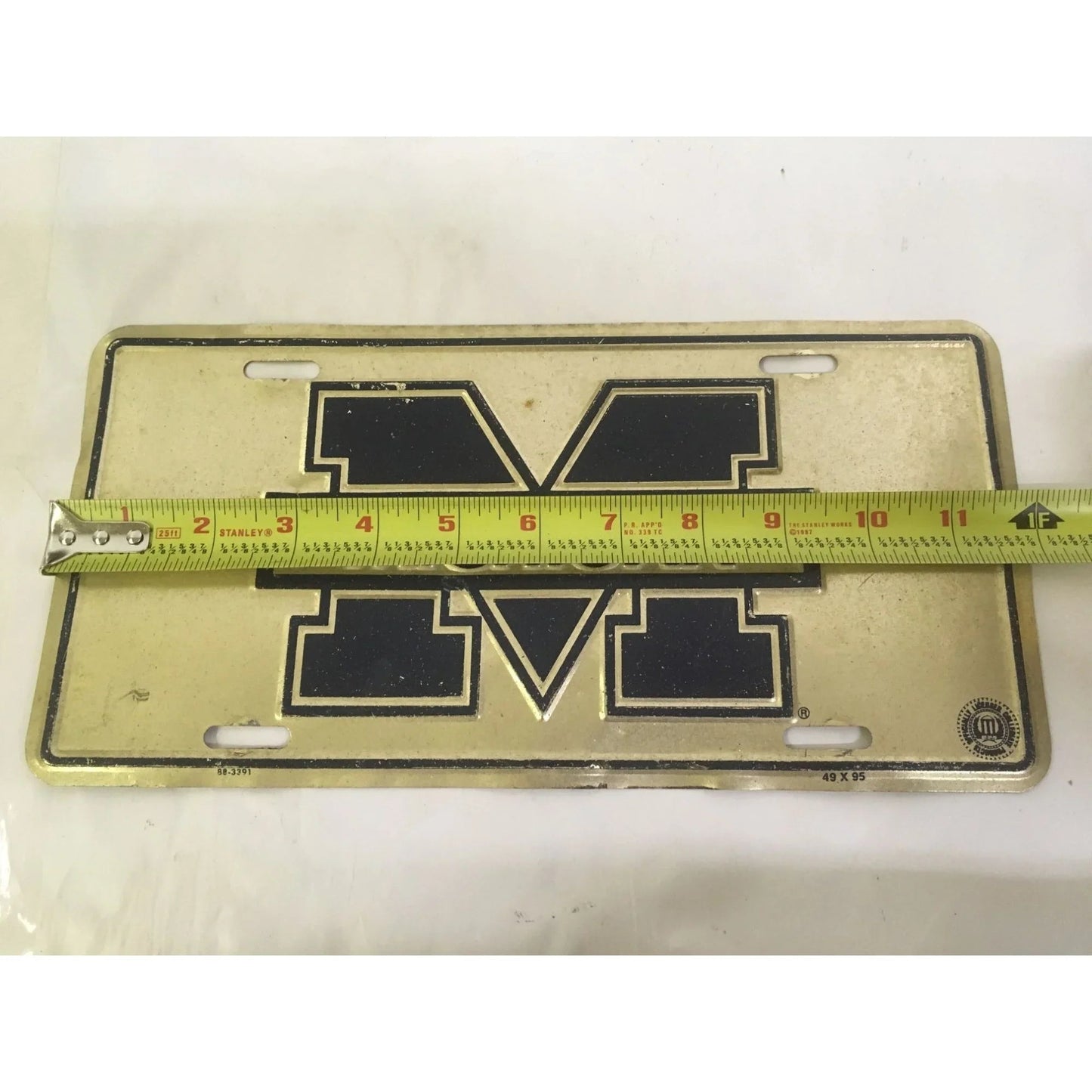Vintage Michigan Wolverines License Plate - A+ Stuff - Auto Part - A+ Stuff