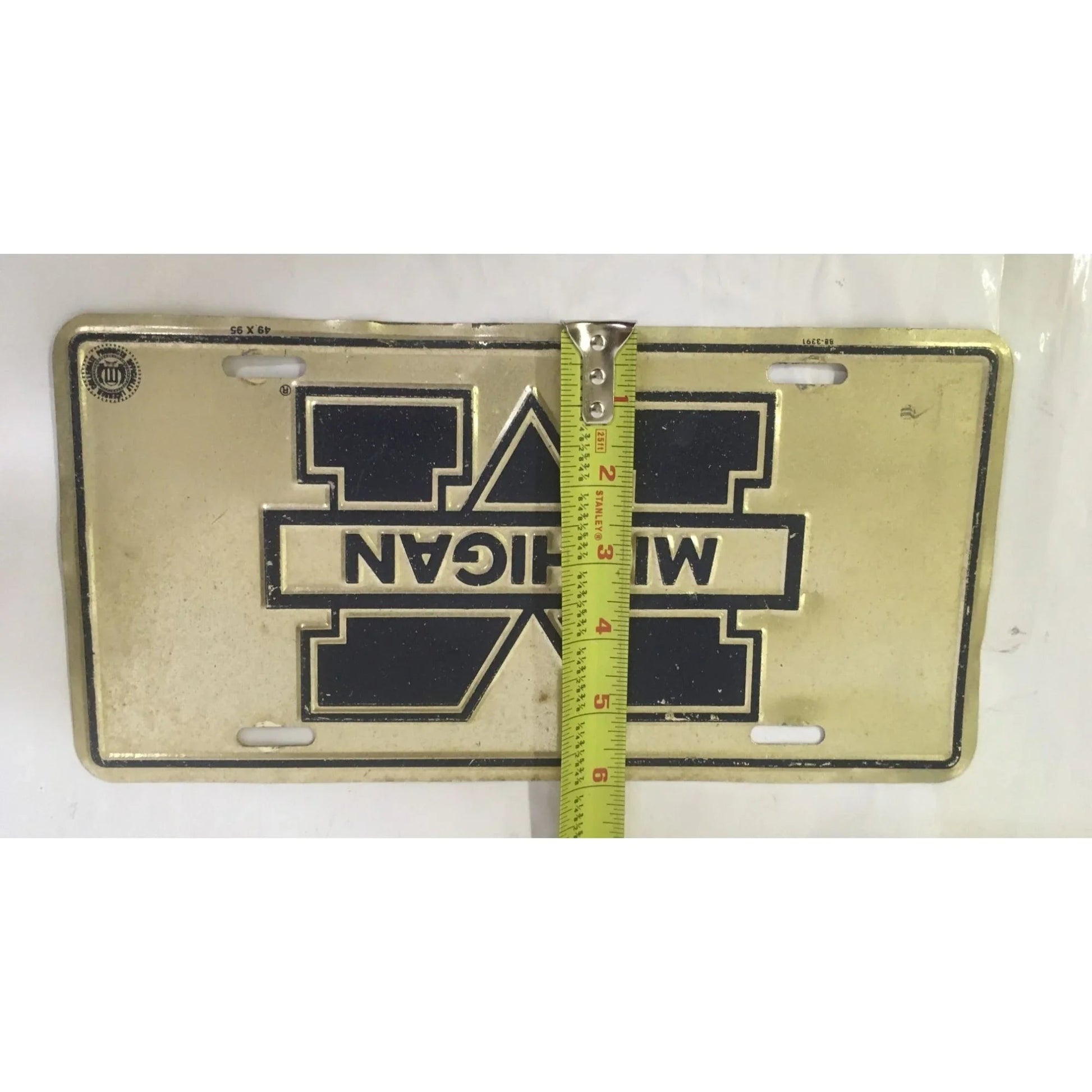 Vintage Michigan Wolverines License Plate - A+ Stuff - Auto Part - A+ Stuff