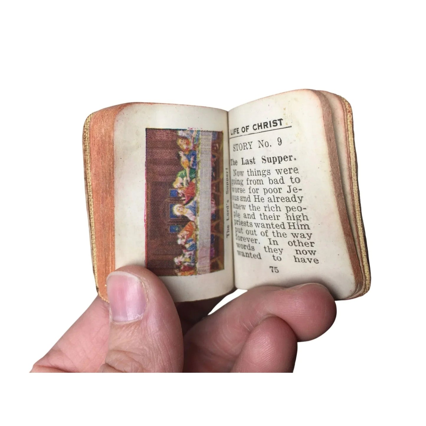 Vintage Mini Pocket Book Life of Christ Book - A+ Stuff - Books - A+ Stuff
