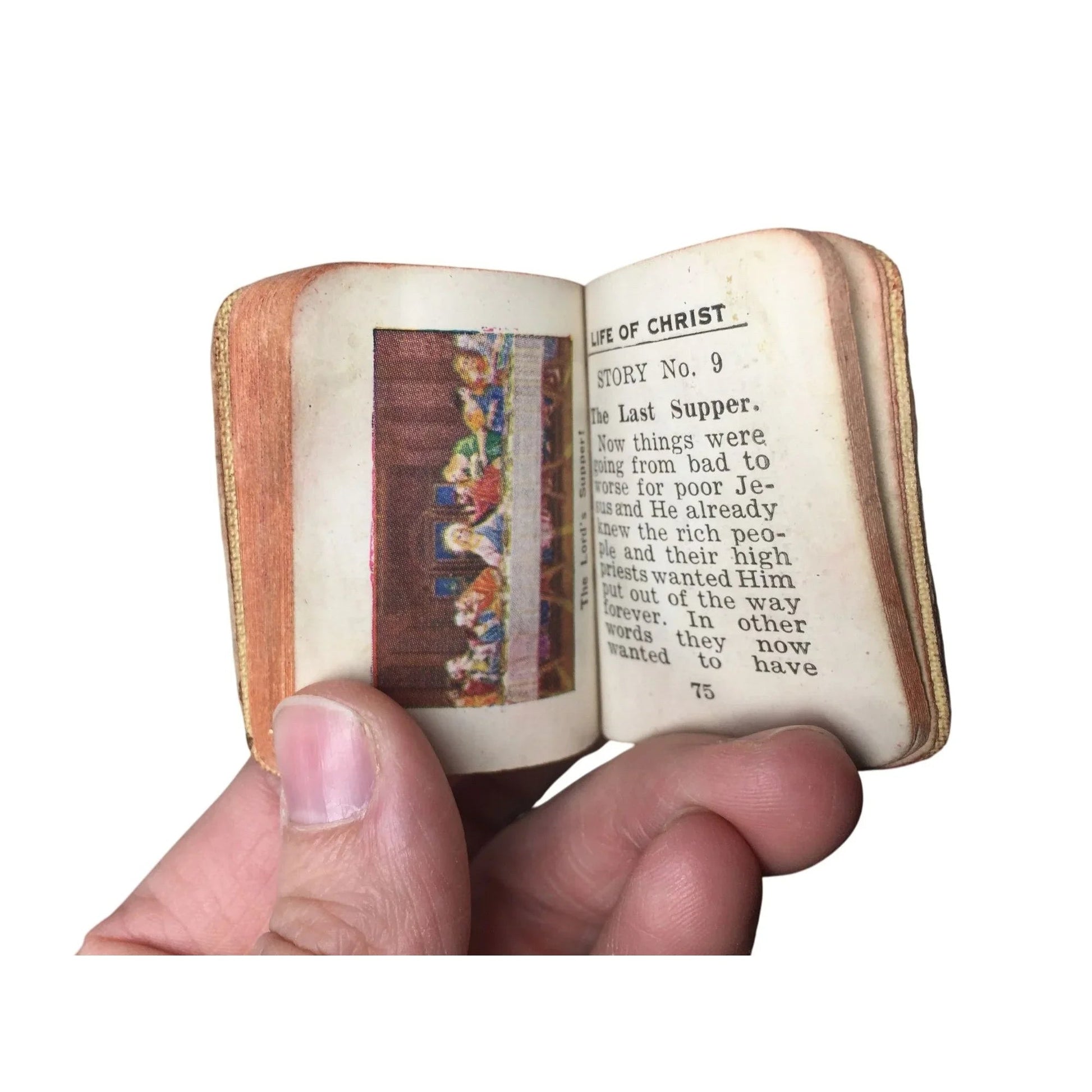 Vintage Mini Pocket Book Life of Christ Book - A+ Stuff - Books - A+ Stuff