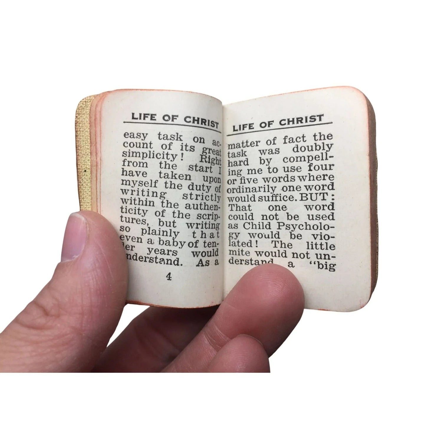 Vintage Mini Pocket Book Life of Christ Book - A+ Stuff - Books - A+ Stuff