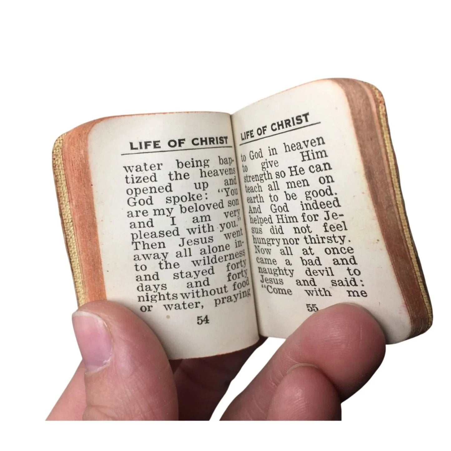 Vintage Mini Pocket Book Life of Christ Book - A+ Stuff - Books - A+ Stuff