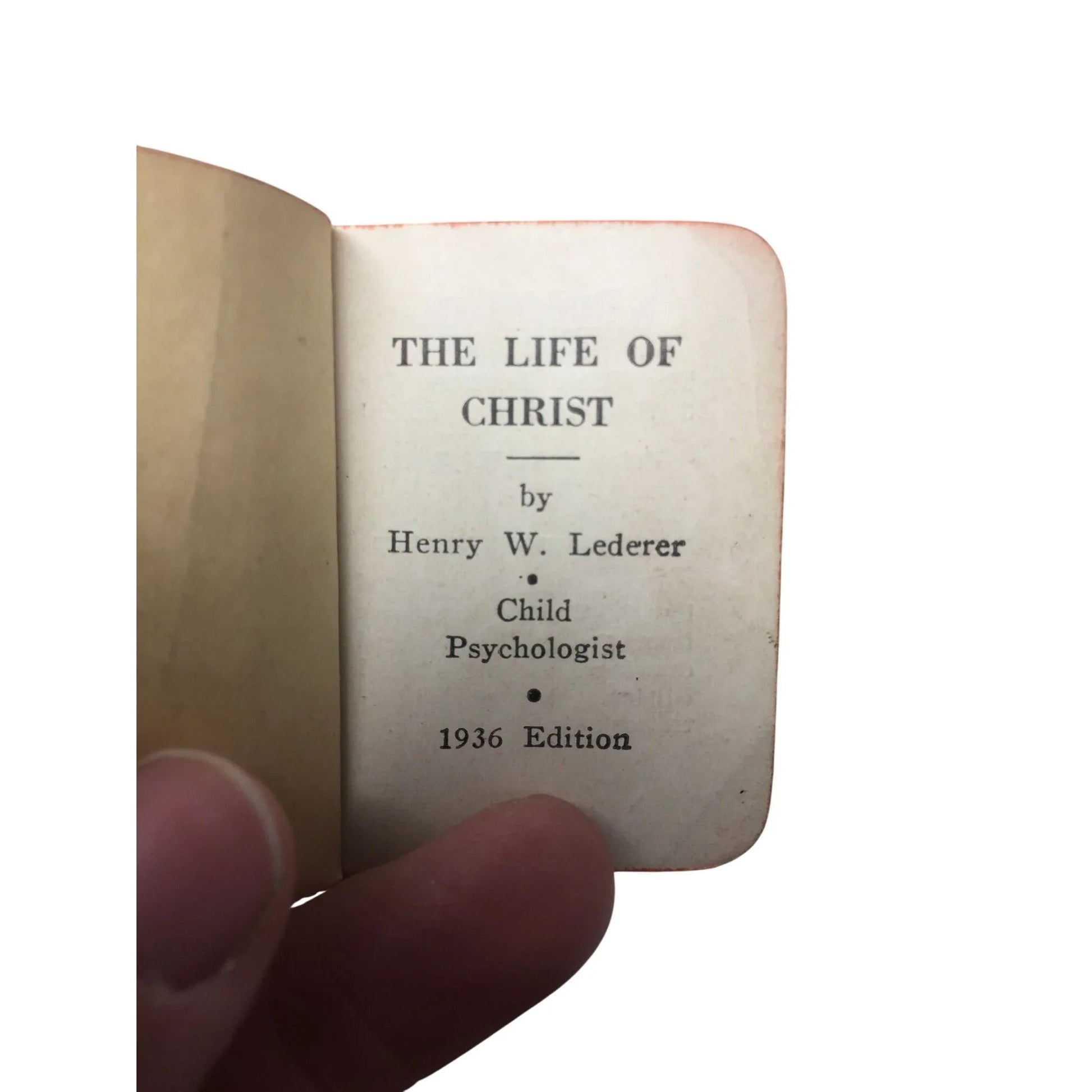 Vintage Mini Pocket Book Life of Christ Book - A+ Stuff - Books - A+ Stuff