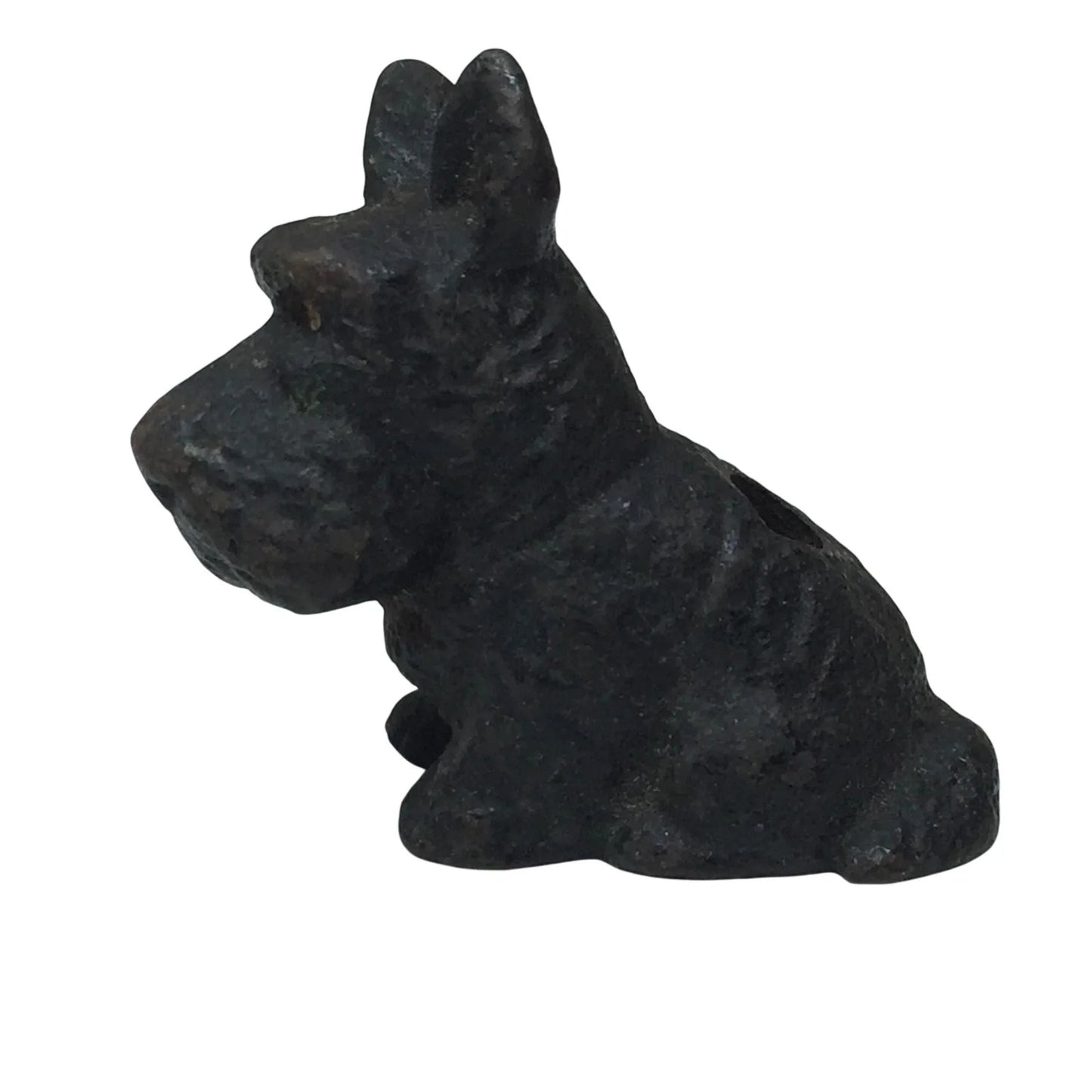 Vintage Miniature 2'' Black Cast Iron Scottish Terrier Scotty Dog Figurine - A+ Stuff - Figurines - A+ Stuff