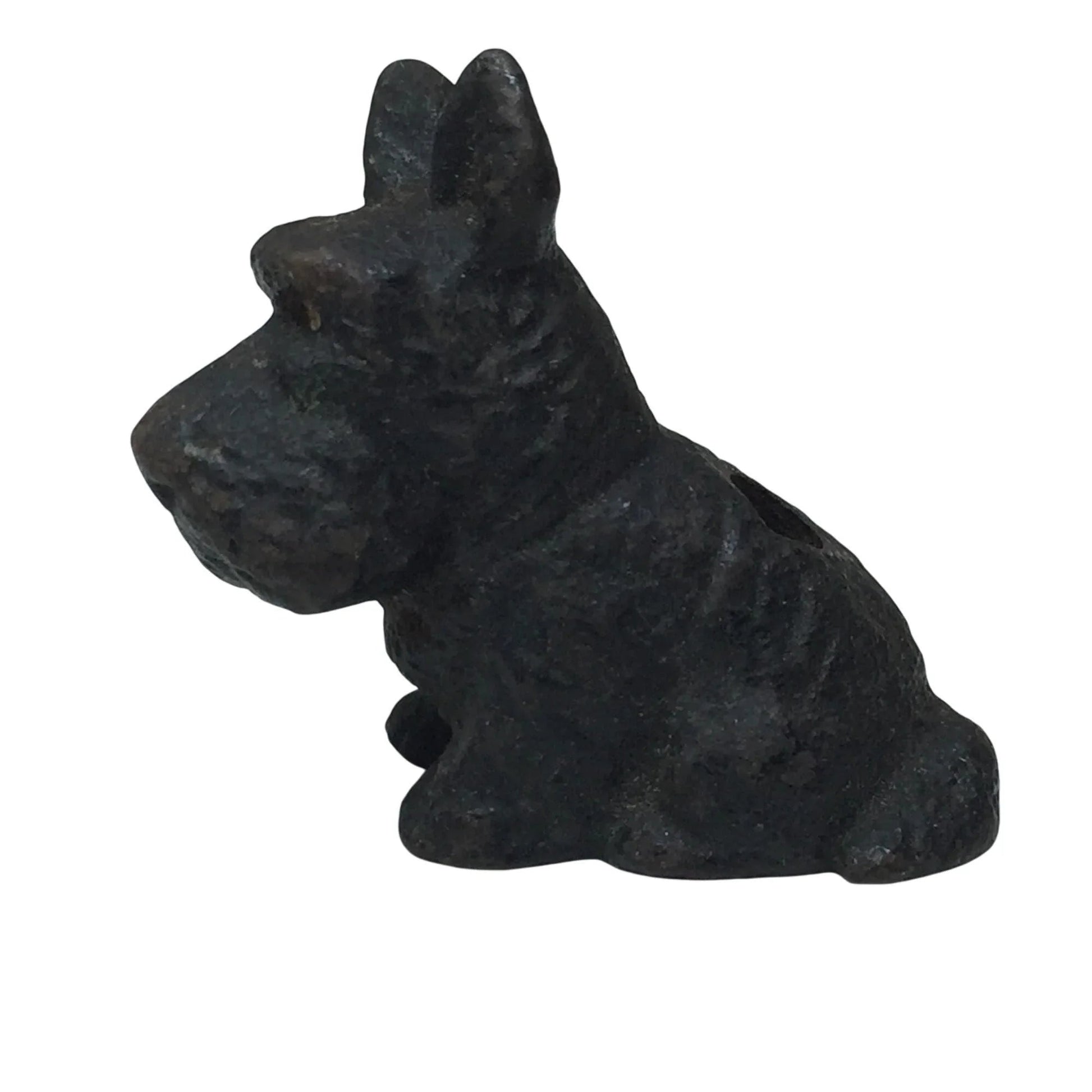 Vintage Miniature 2'' Black Cast Iron Scottish Terrier Scotty Dog Figurine - A+ Stuff - Figurines - A+ Stuff