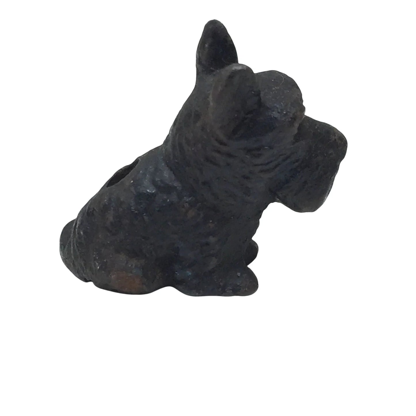 Vintage Miniature 2'' Black Cast Iron Scottish Terrier Scotty Dog Figurine - A+ Stuff - Figurines - A+ Stuff