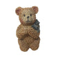 Vintage Miniature Brown Bear Wearing A Bow Around Its Neck Figurine - A+ Stuff - Figurines - A+ Stuff