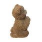 Vintage Miniature Brown Bear Wearing A Bow Around Its Neck Figurine - A+ Stuff - Figurines - A+ Stuff