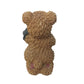Vintage Miniature Brown Bear Wearing A Bow Around Its Neck Figurine - A+ Stuff - Figurines - A+ Stuff