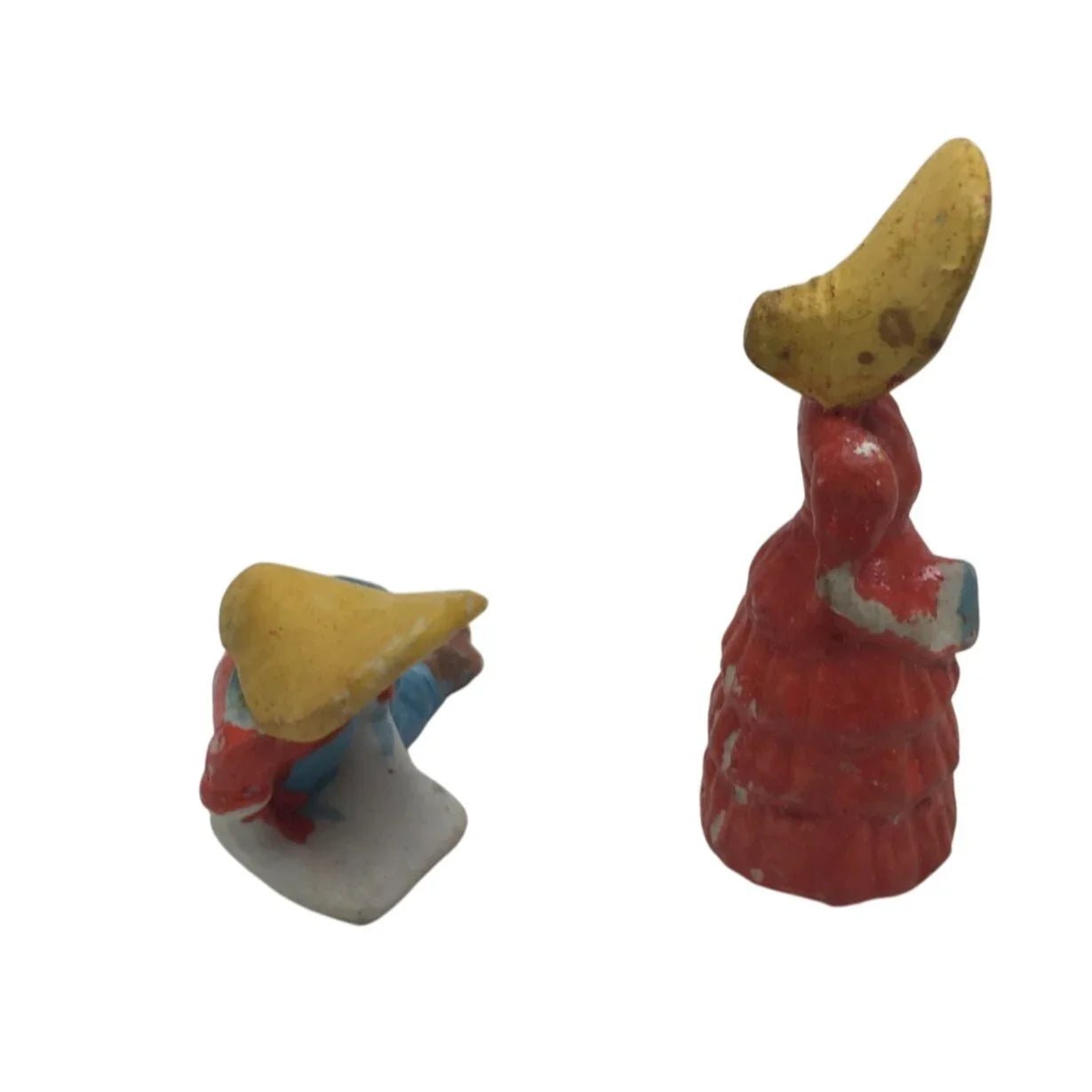 Vintage Miniature Ceramic Bisque Figurines (2) - A+ Stuff - Figurines - A+ Stuff