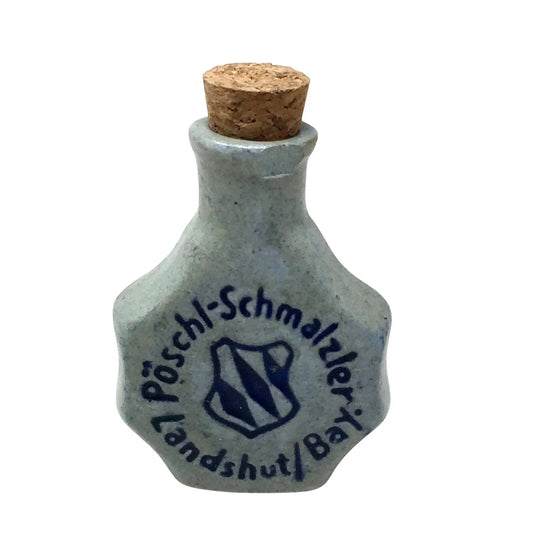 Vintage Miniature Ceramic Bottle of Pöschl Schmalzler Snuff Tobacco - Poschl - Schmalzler - antique collectible - A+ Stuff