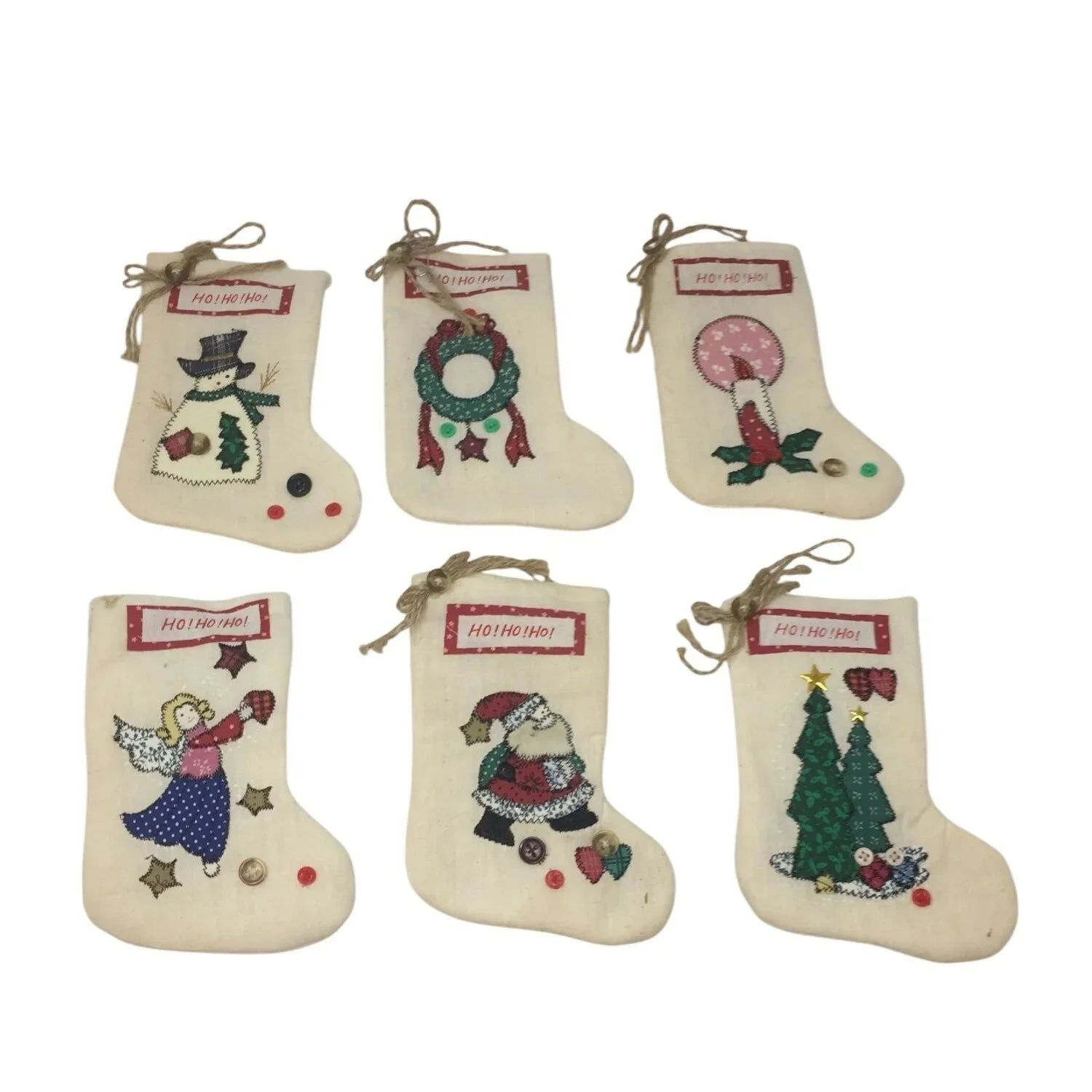 Vintage Miniature Christmas Stockings (6) - A+ Stuff - Seasonal & Holiday Decorations - A+ Stuff