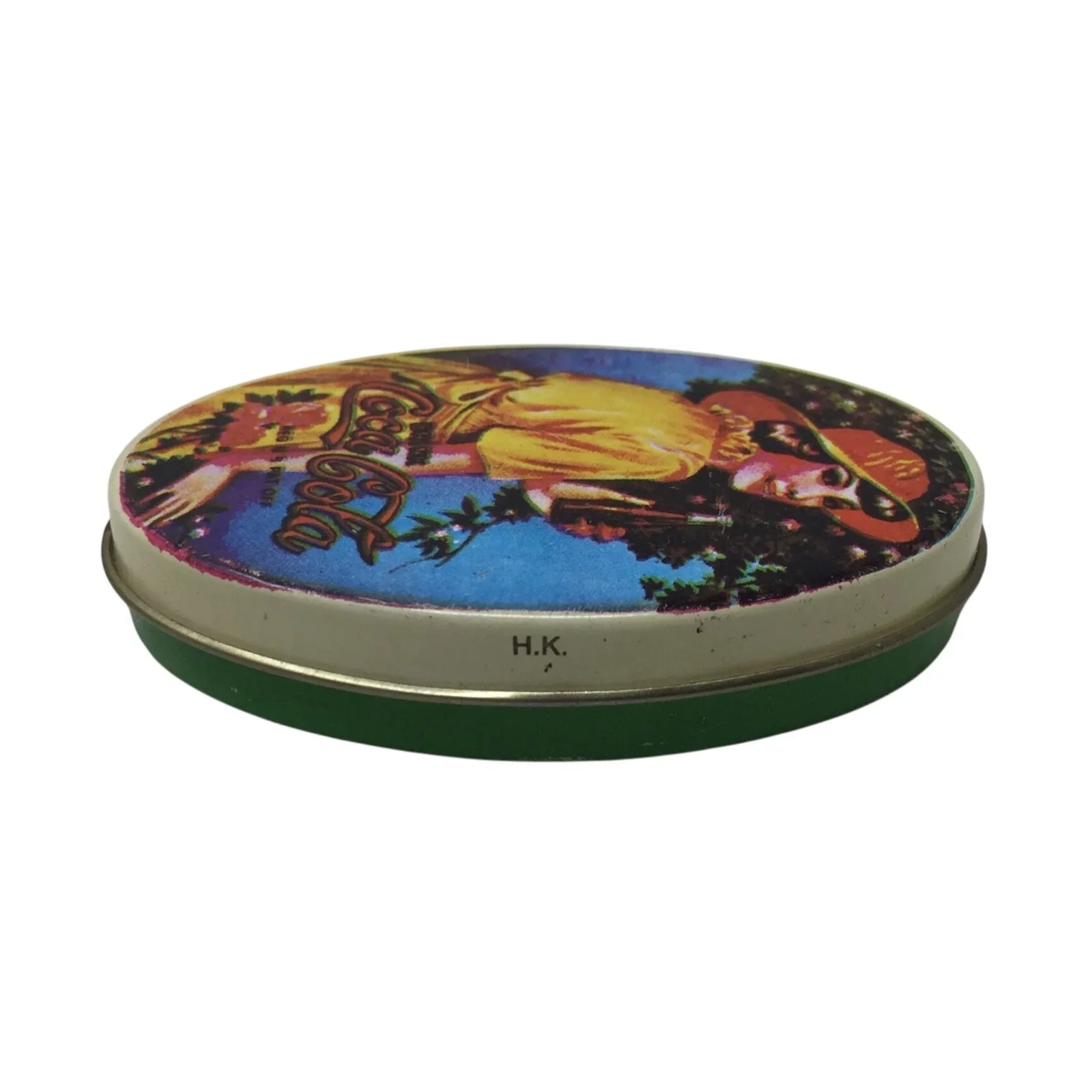 Vintage Miniature ''Drink Coca Cola'' Advertising Oval Tin with Lid - coca cola - Advertising & Marketing - A+ Stuff