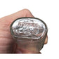 Vintage Miniature Duraglas Clear Glass Bottle with Black Lid - duraglas - Glass - A+ Stuff