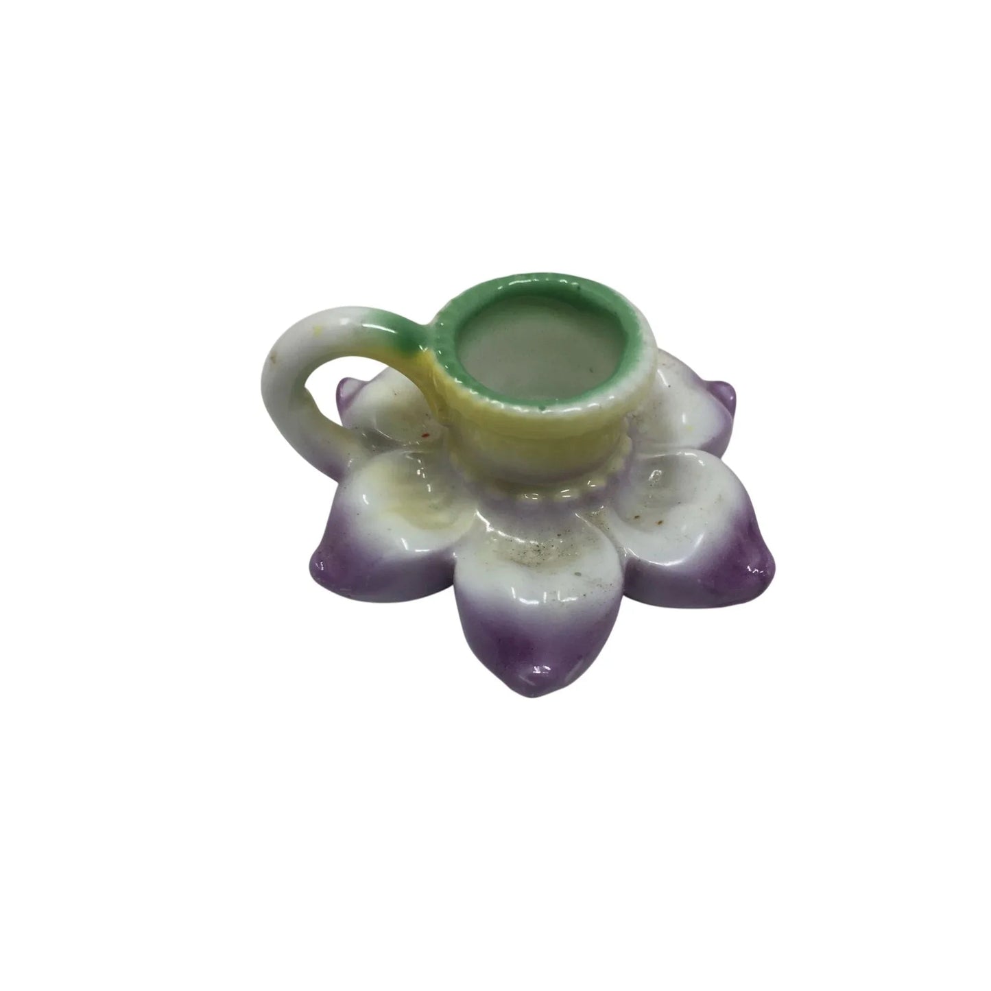 Vintage Miniature Flower Shaped Candle Stick Holder with Handle - A+ Stuff - Candle Holders - A+ Stuff