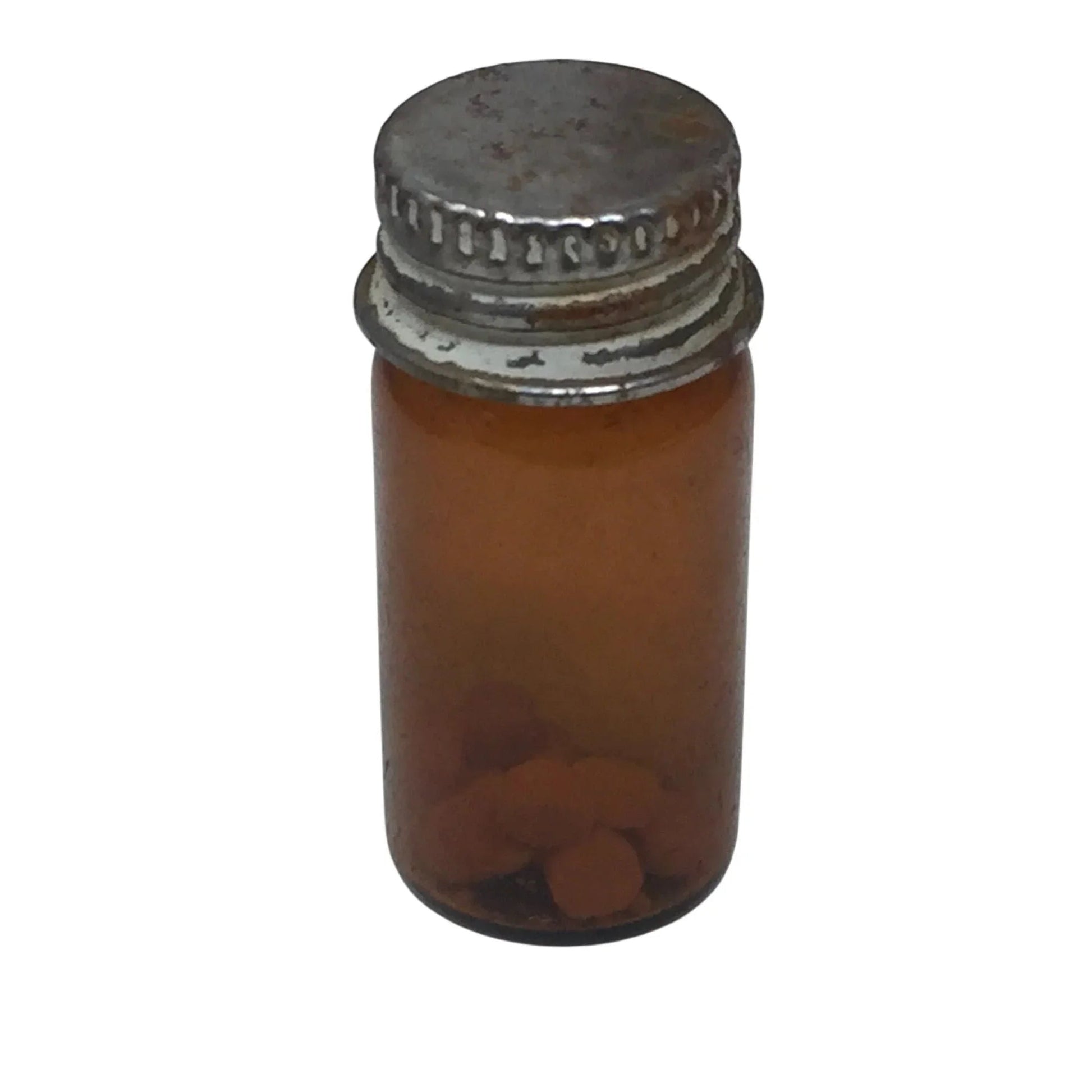 Vintage Miniature Lidded Pill Bottle with Fake pills inside - A+ Stuff - Collectibles - A+ Stuff