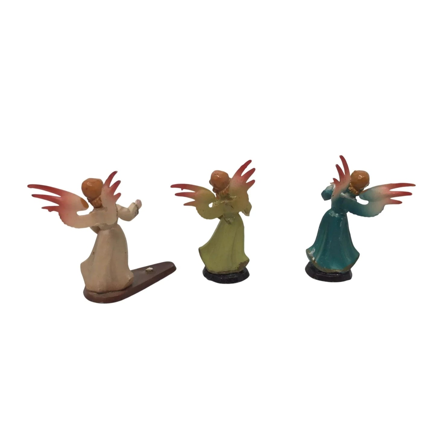 Vintage Miniature plastic Christmas Musical Angels (3) - A+ Stuff - Figurines - A+ Stuff