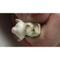 Vintage Miniature Porcelain Hagen Renaker Standing White Piglet with Black Spots - A+ Stuff - Figurines - A+ Stuff