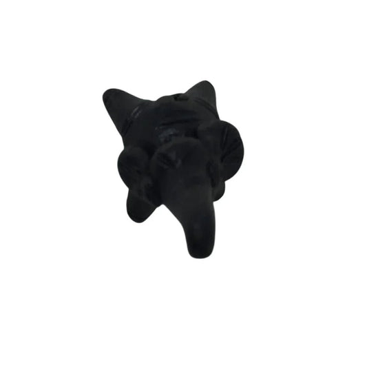 Vintage Miniature Wooden Black Elephant Figurine - A+ Stuff - Figurines - A+ Stuff