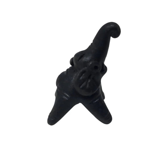 Vintage Miniature Wooden Black Elephant Figurine - A+ Stuff - Figurines - A+ Stuff