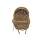 Vintage Miniature Woven Wicker Bassinet Basket with Handle on Wheels - A+ Stuff - Collectibles - A+ Stuff