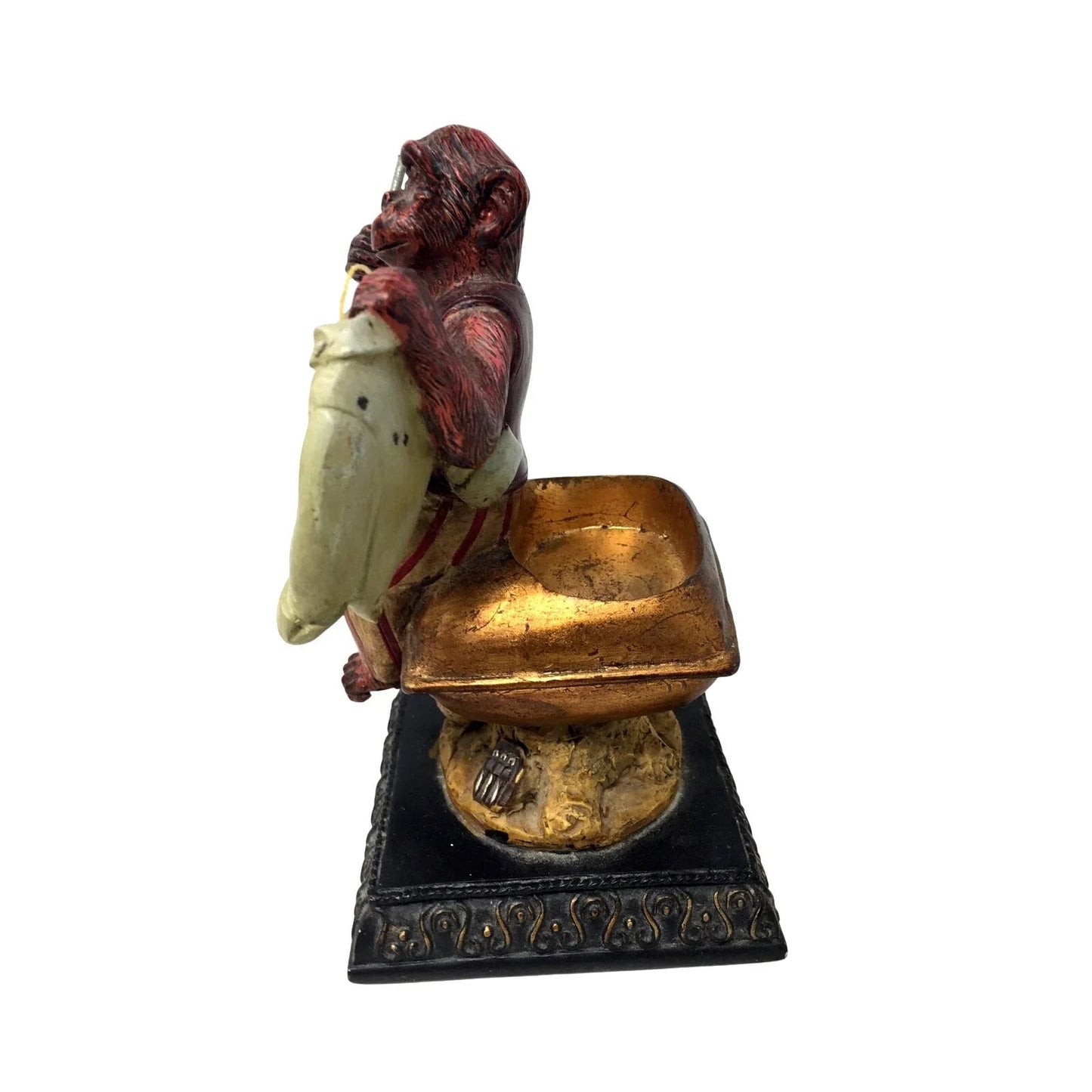 Vintage Monkey Sewing a Shirt Pincushion (Cushion is missing) - Unbranded - Pincushion - A+ Stuff