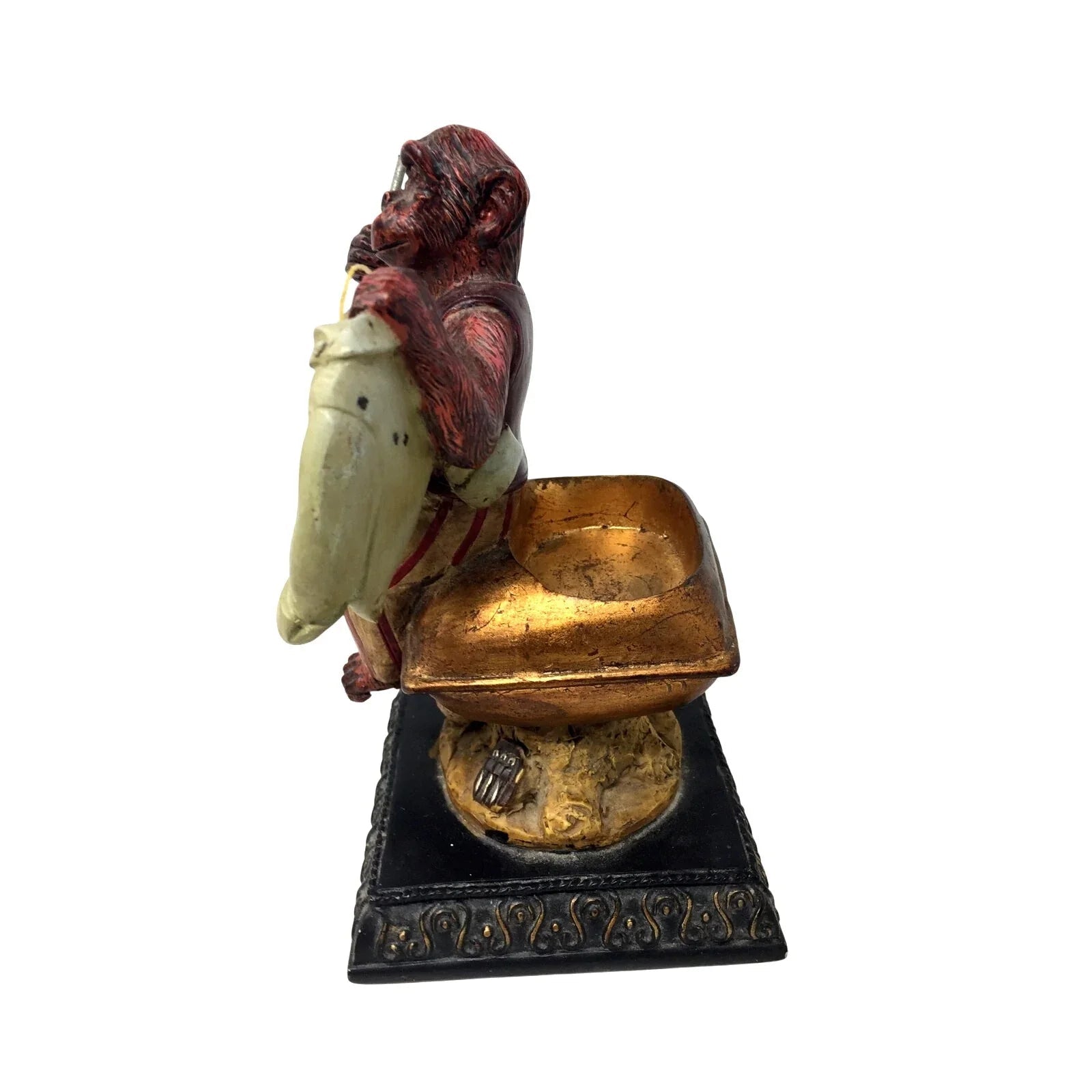 Vintage Monkey Sewing a Shirt Pincushion (Cushion is missing) - Unbranded - Pincushion - A+ Stuff