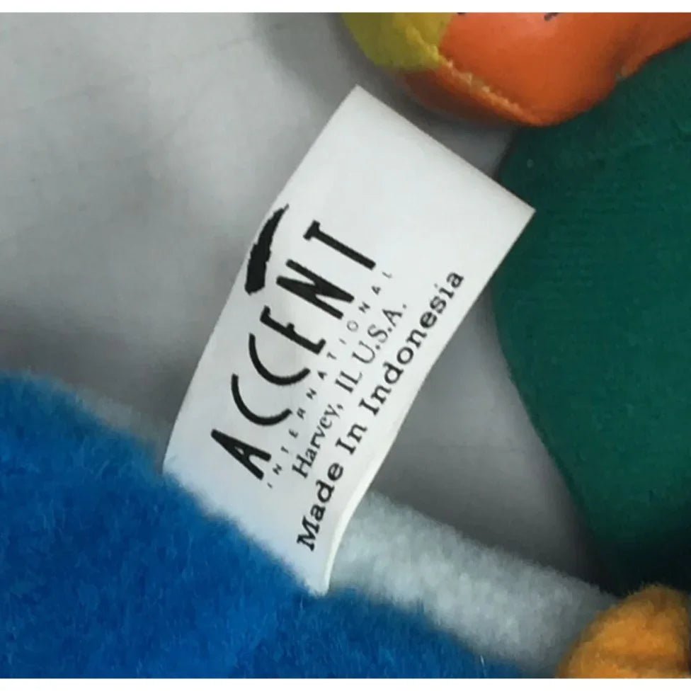 Vintage Montysaurus Accent International Plush Stuffed Blue Dinosaur - Accent International - Stuffed Animals - A+ Stuff