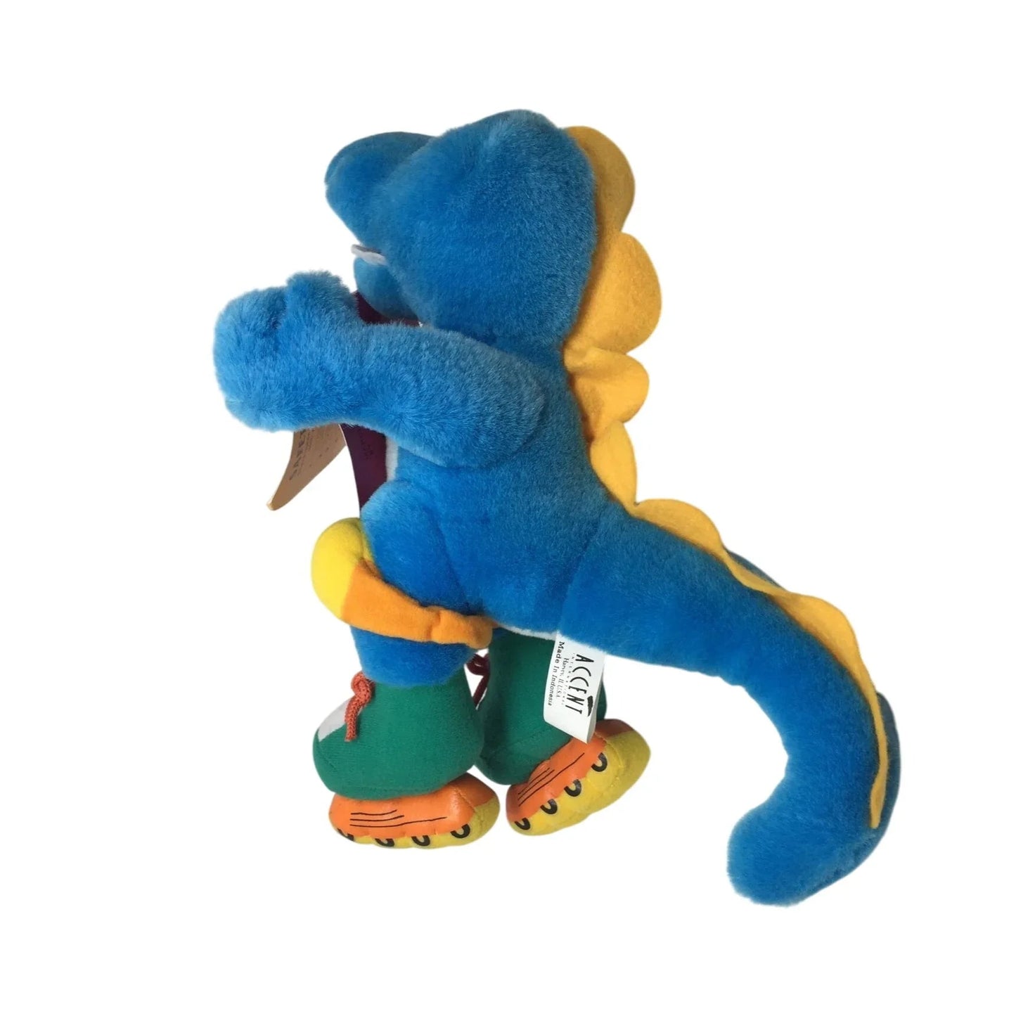 Vintage Montysaurus Accent International Plush Stuffed Blue Dinosaur - Accent International - Stuffed Animals - A+ Stuff