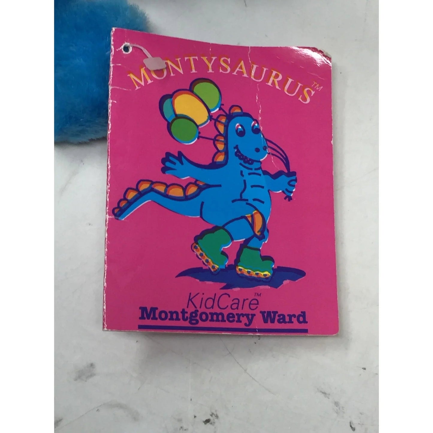 Vintage Montysaurus Accent International Plush Stuffed Blue Dinosaur - Accent International - Stuffed Animals - A+ Stuff