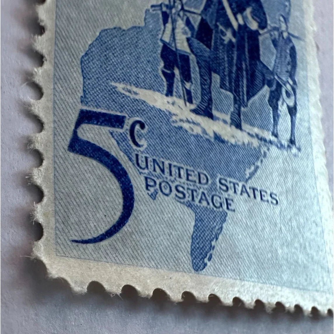 Vintage New Jersey Tercentenary 5 Cent United States Postage Stamp - A+ Stuff - Stamp - A+ Stuff