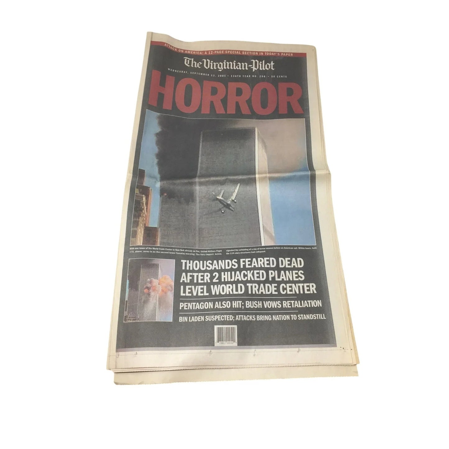 Vintage Newspapers from Sept 12 - 14, 2001 and Oct. 8, 2001 - A+ Stuff - Collectibles - A+ Stuff
