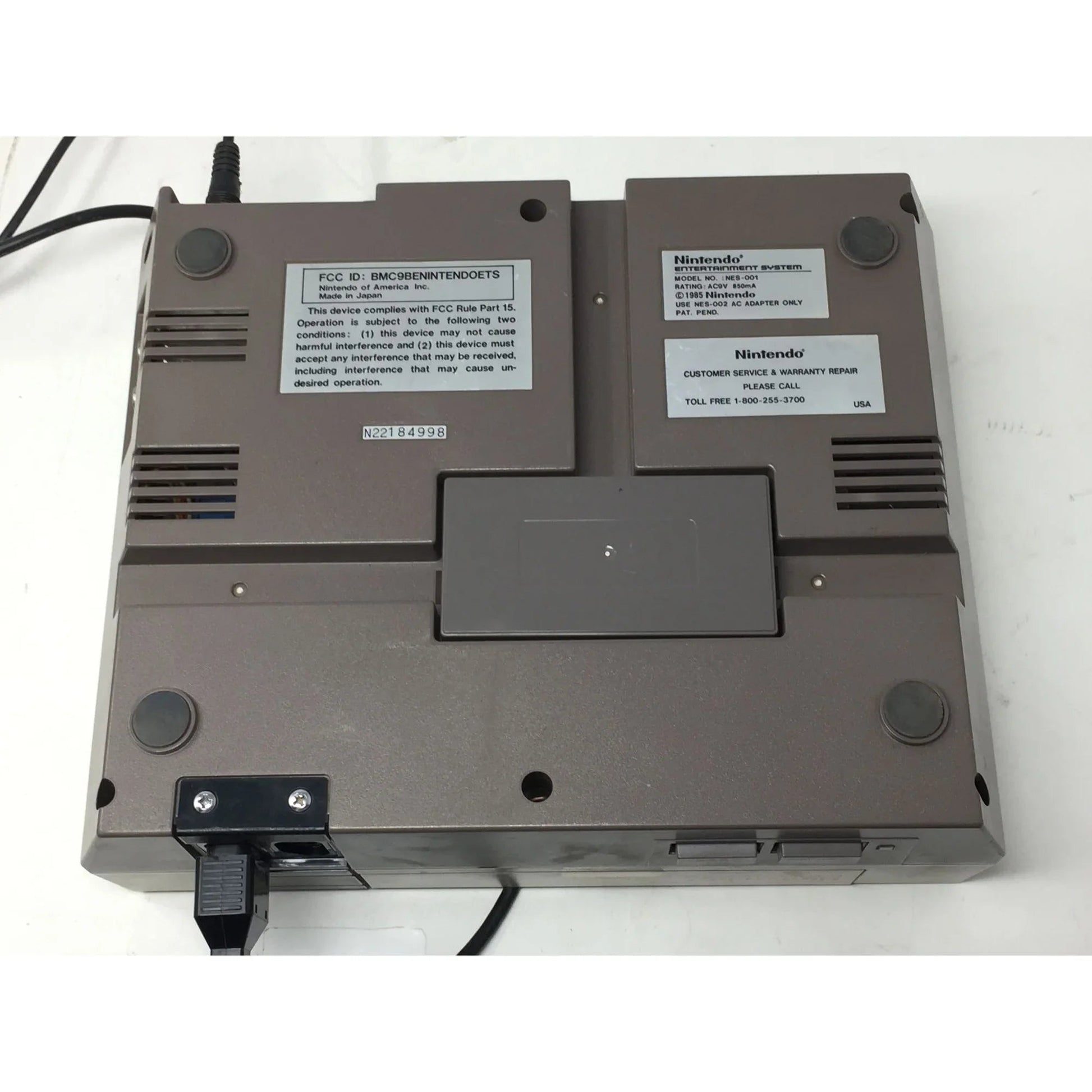 Vintage Nintendo Entertainment System Model NES - 001 with Adapter & Controller - nintendo - Games - A+ Stuff
