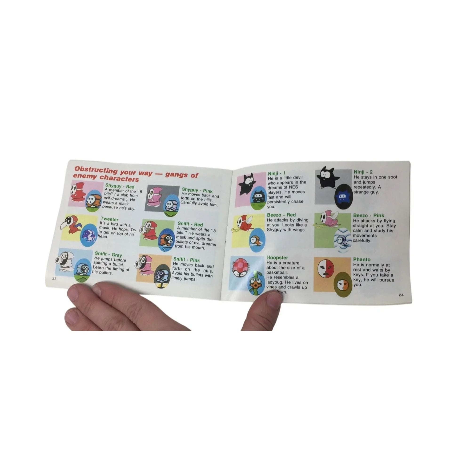 Vintage NINTENDO SUPER MARIO BROS 2 INSTRUCTION BOOKLET - NINTENDO - Books - A+ Stuff