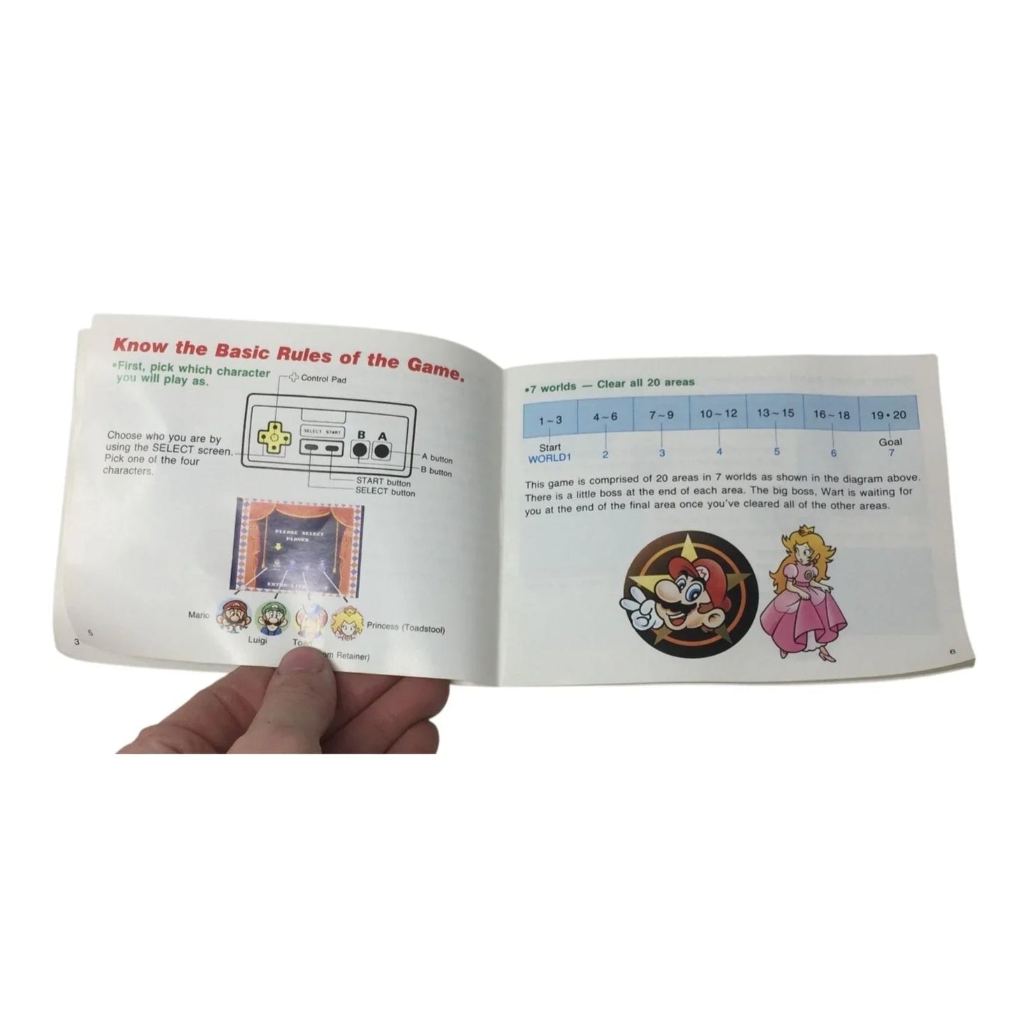 Vintage NINTENDO SUPER MARIO BROS 2 INSTRUCTION BOOKLET - NINTENDO - Books - A+ Stuff