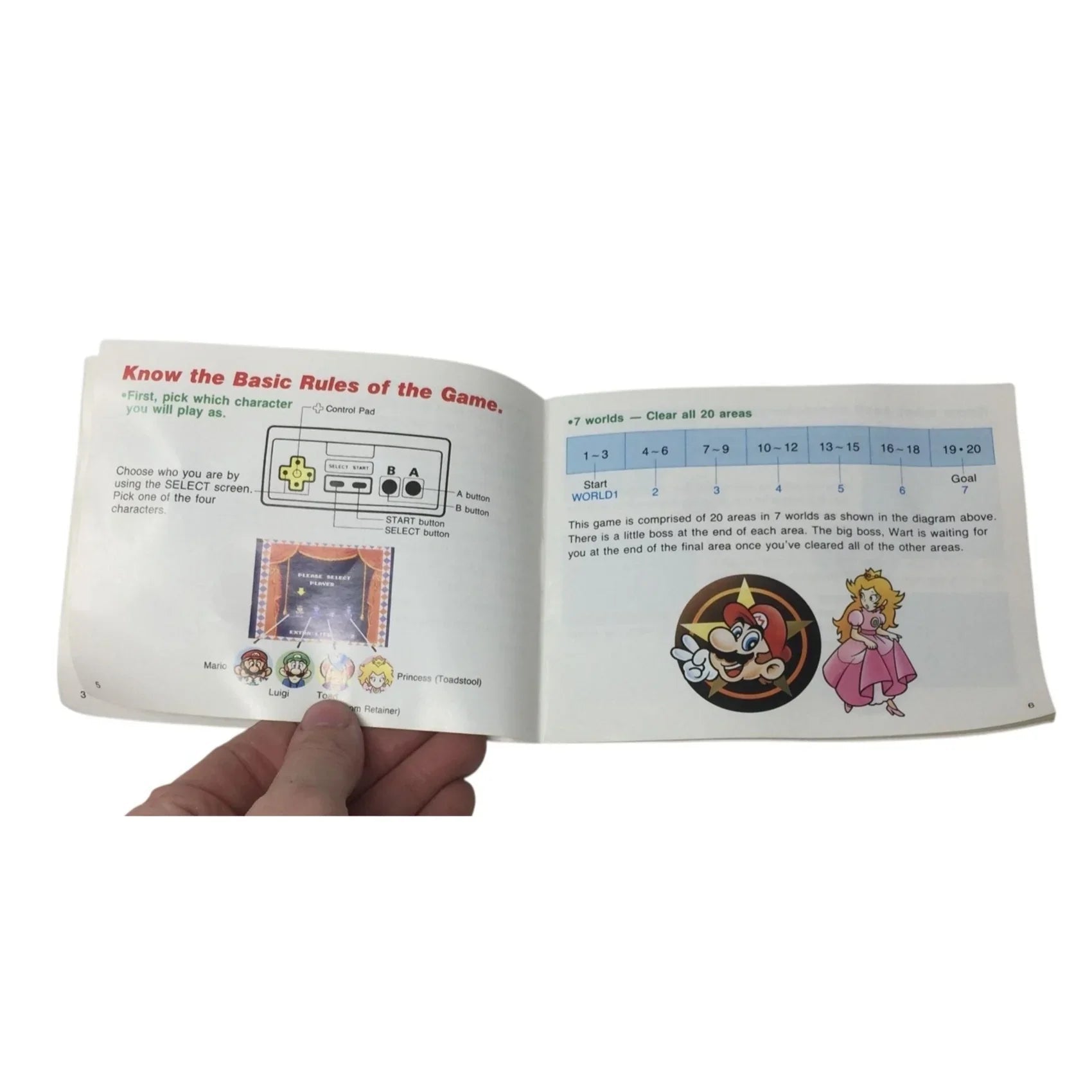 Vintage NINTENDO SUPER MARIO BROS 2 INSTRUCTION BOOKLET - NINTENDO - Books - A+ Stuff