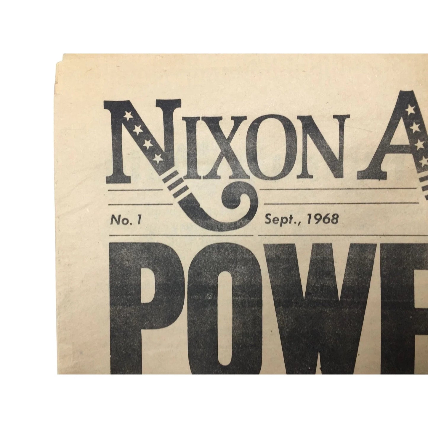 Vintage ''Nixon Agnew Elector'' Newspaper Sept 1968 No. 1 - A+ Stuff - Collectibles - A+ Stuff