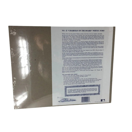 Vintage No. 12 Chairman of The Board Whitey Ford Collectible Baseball Poster - A+ Stuff