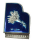 Vintage Occupied Japan Silver/Blue Piano Shaped Trinket Box - A+ Stuff - Collectibles - A+ Stuff