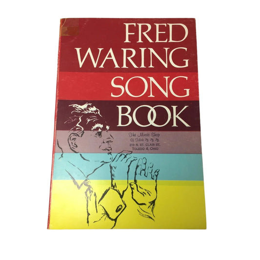 Vintage Paperback Book - ''Fred Waring Song Book'' - A+ Stuff - sheet music - A+ Stuff