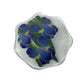 Vintage Peggy Karr Fused Art Glass Ruffled Blue Iris Bowl - A+ Stuff
