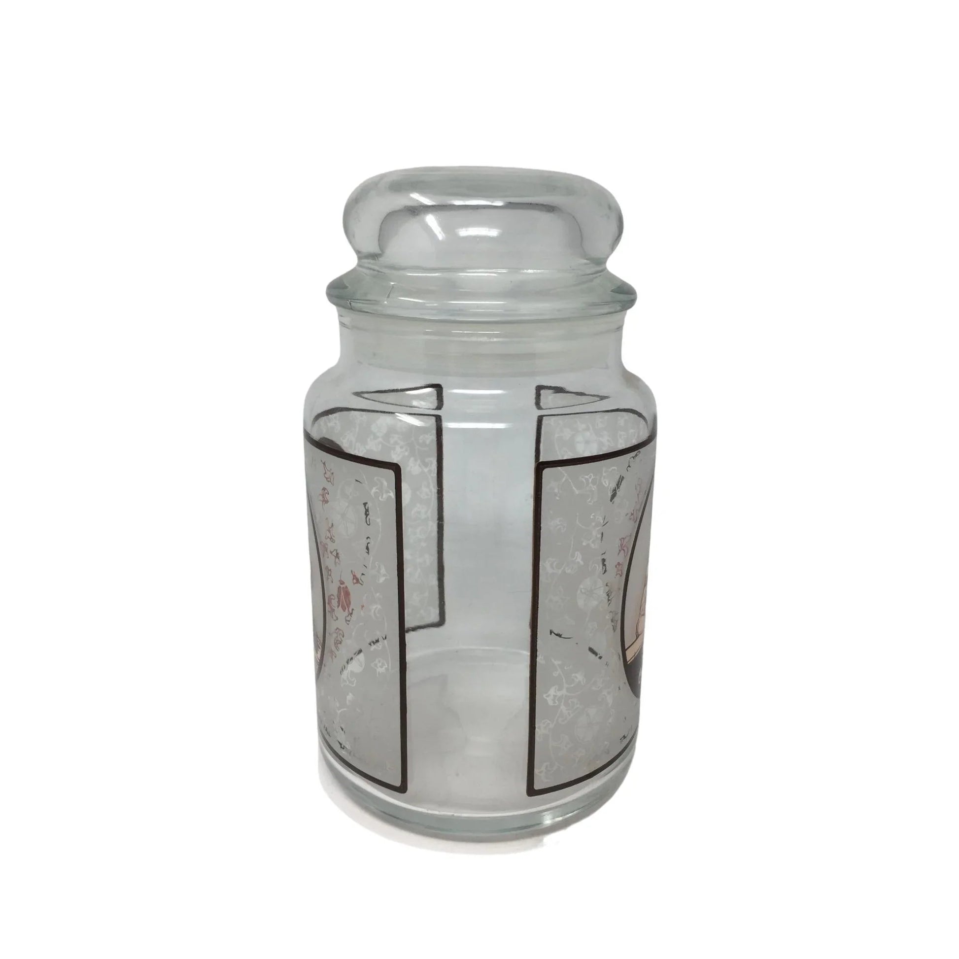 Vintage Pepsi - Cola Ad Lidded Glass Canister Container Jar w/ Gibson Girl - A+ Stuff - Glass - A+ Stuff