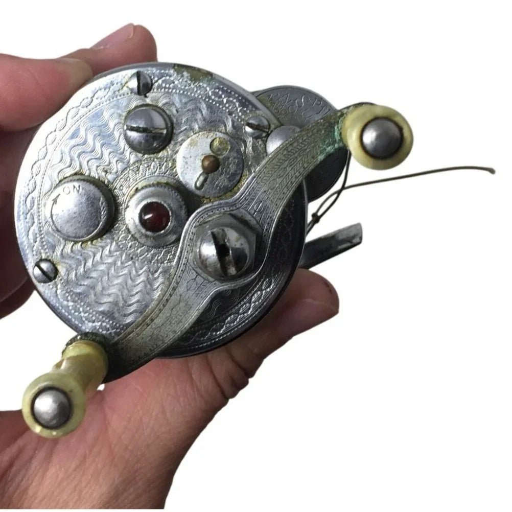 Vintage Pflueger Summit Fishing Reel With Original Leather Pouch - Pflueger Summit - Collectibles - A+ Stuff