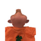 Vintage Pig Hand Puppet Wearing Orange Outfit with Green Clover - A+ Stuff - Puppets & Marionettes - A+ Stuff