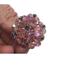 Vintage Pink Crystal Cluster Flower Brooch Pin - A+ Stuff - pin - A+ Stuff