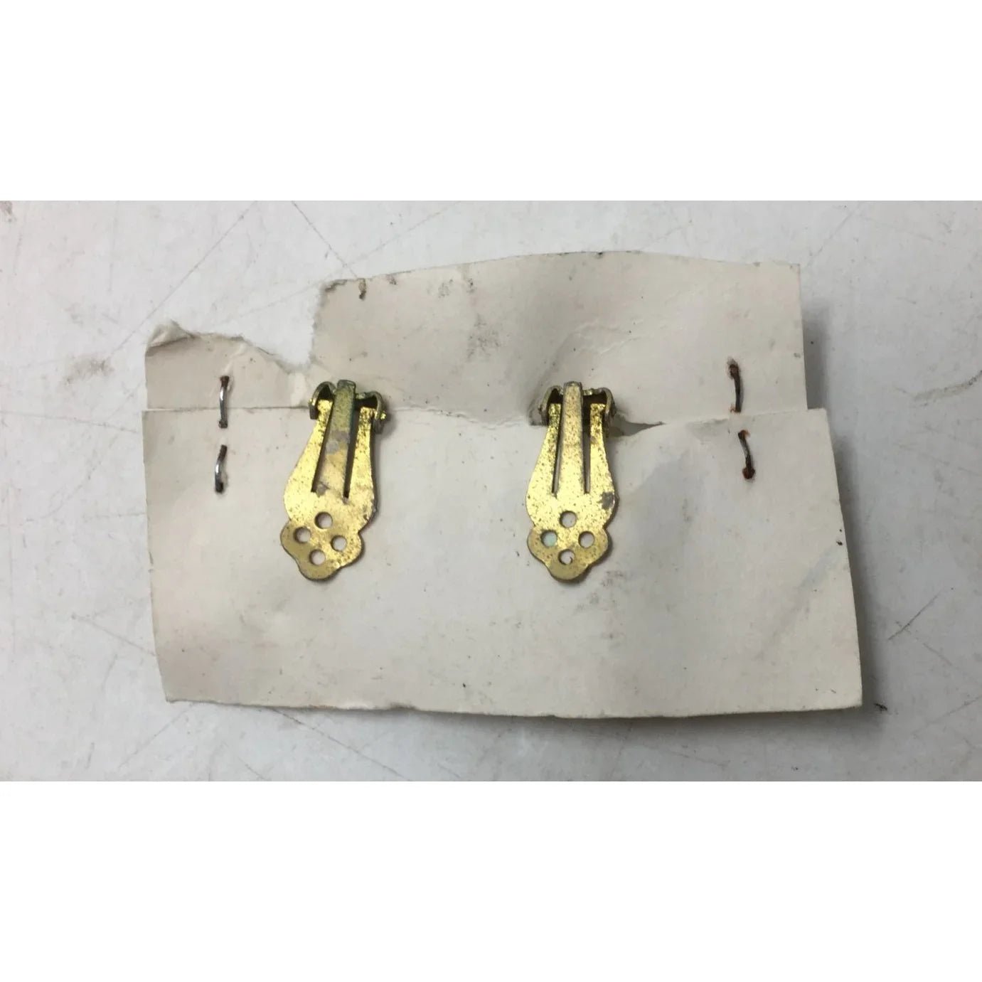 Vintage Pink Marquise Rhinestone Gold Tone Clip On Earrings - A+ Stuff - Earrings - A+ Stuff