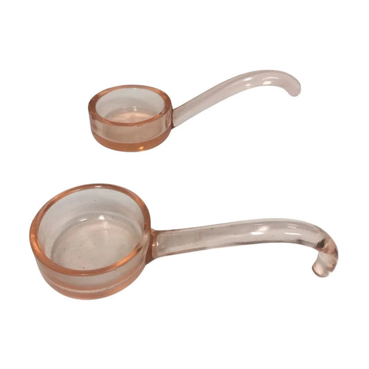Vintage Pink Mayonnaise or Sauce Ladles/Spoons (2) - A+ Stuff - spoon - A+ Stuff
