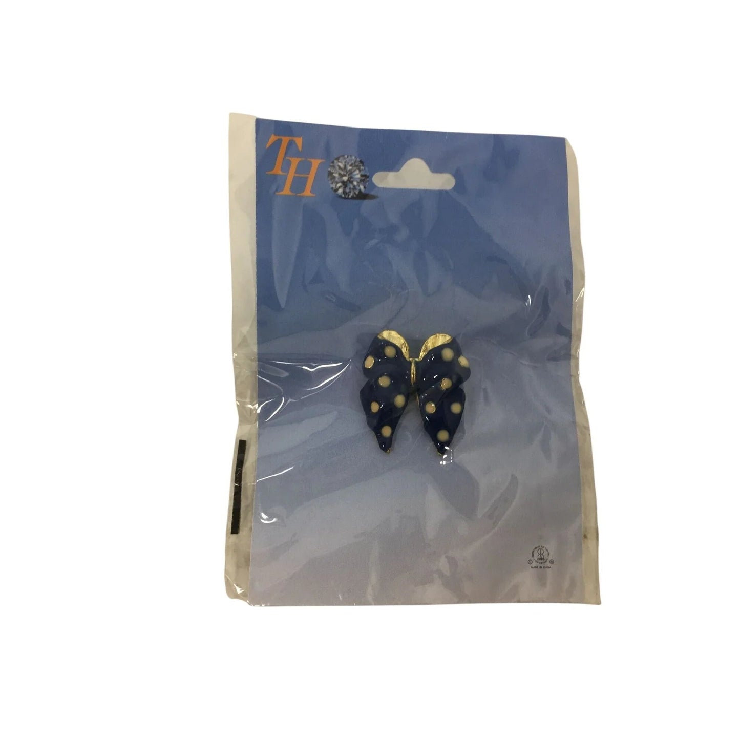 Vintage Polka Dot Ribbon Bow Brooch Pin and White Flower Brooch Pin - A+ Stuff - Brooch - A+ Stuff